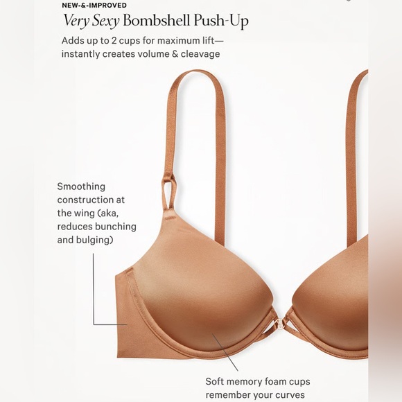 Victoria's Secret Bombshell Add-2-Cups Black Push-Up Bra - 36C - Picture 13 of 13